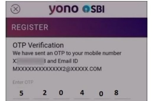 yono sbi otp verification 