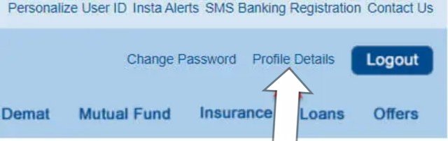 netbanking profile details