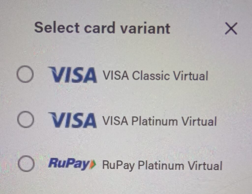 select card variant