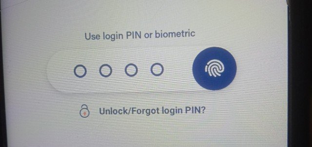 use login or biometric