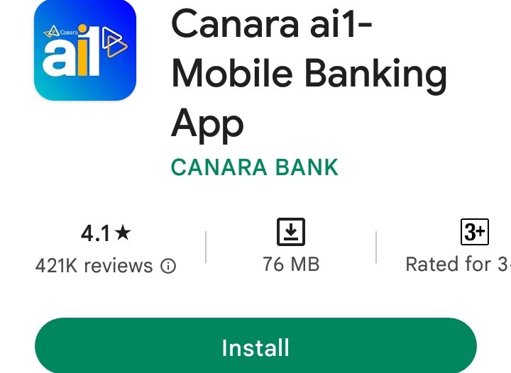 canara ai1 mobile banking app 