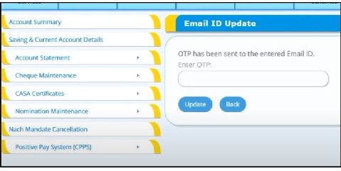 email id update