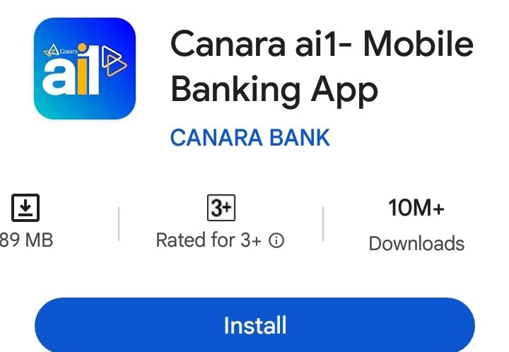 canara ai1 - mobile banking app