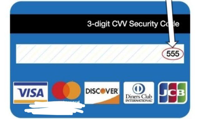 debit card cvv number