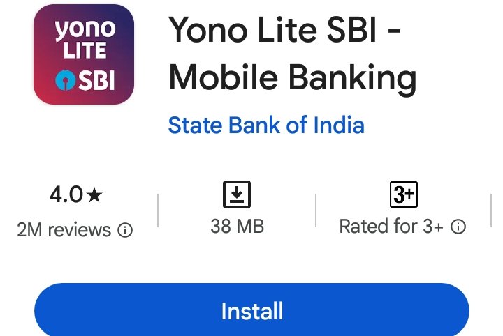 yono lite sbi - mobile banking 