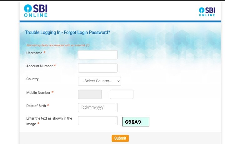 trouble logging in - forgot login password